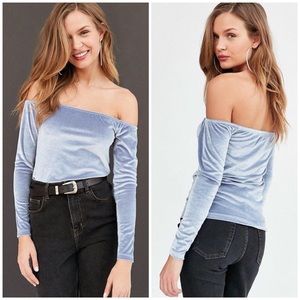 A violet shine shirt originally bought from UO